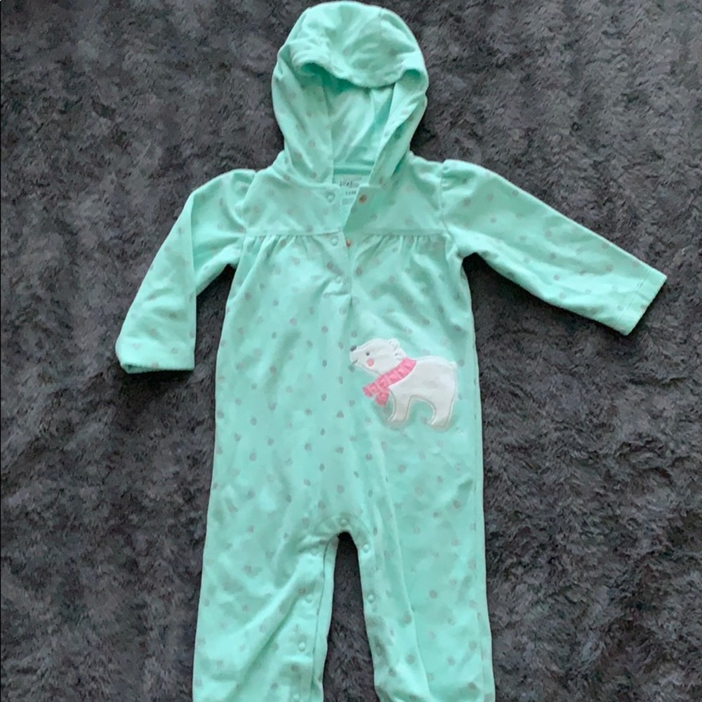 Baby fleece romper 12m